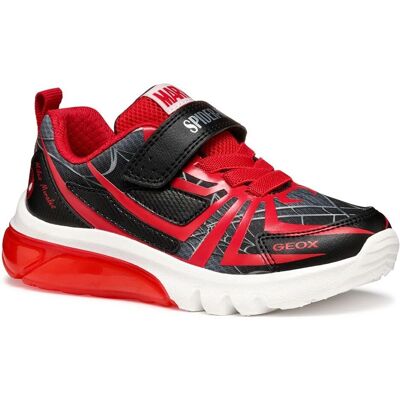 Pantofi Geox J Ciberdron Spider-Man - Roșu/Negru Pantofi Geox J Ciberdron Spider-Man - Roșu/Negru