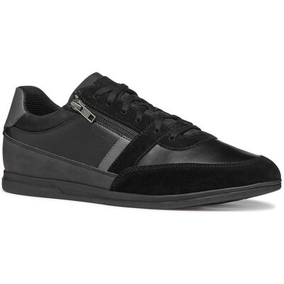 Geox Heren Zwarte Sneakers - Low-Cut Casual Geox Heren Zwarte Sneakers - Low-Cut Casual