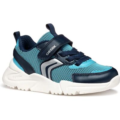 Geox J Loftus Navy Kids Sports Trainers - Sports Shoes Geox J Loftus Navy Kids Sports Trainers - Sports Shoes
