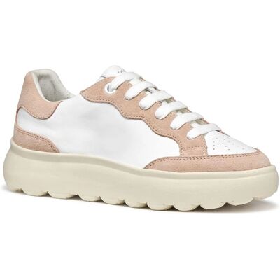 GEOX Spherica Ec4.1 Dam Vitta/beige Sneakers GEOX Spherica Ec4.1 Dam Vitta/beige Sneakers