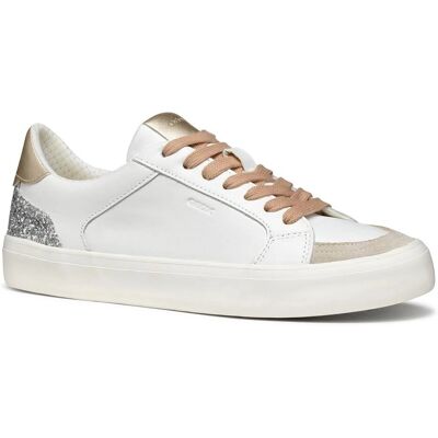 GEOX Emmeleny Baskets Respirantes en Toile Blanches - Baskets - Publicité GEOX Emmeleny Baskets Respirantes en Toile Blanches - Baskets - Publicité