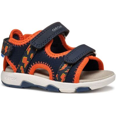 GEOX Blå Marine/Orange Multy Barnsandaler - Sandaler GEOX Blå Marine/Orange Multy Barnsandaler - Sandaler