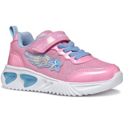 Geox Assister Scarpe con Luci - Rosa/Azzurro Chiaro Geox Assister Scarpe con Luci - Rosa/Azzurro Chiaro