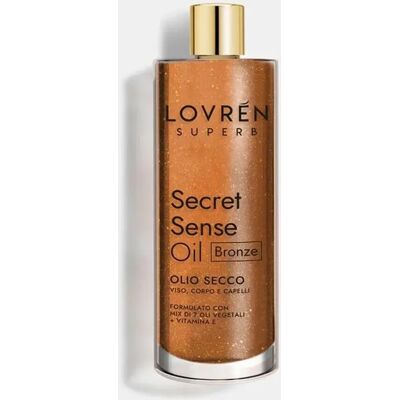 Lovren Secret Sense Aceite Bronce 100ml - Aceite para rostro y cuerpo con glitter Lovren Secret Sense Aceite Bronce 100ml - Aceite para rostro y cuerpo con glitter
