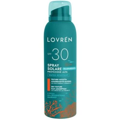 Spray Solar SPF30 Lovren - Resistente al agua, Vegano, Fácil de aplicar Spray Solar SPF30 Lovren - Resistente al agua, Vegano, Fácil de aplicar