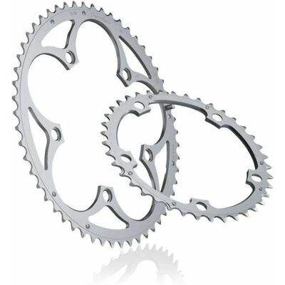 Miche Supertype Ingranaggio Kettenblatt - 135mm BCD - Größe: 39T - Silber - Fahrradteil Miche Supertype Ingranaggio Kettenblatt - 135mm BCD - Größe: 39T - Silber - Fahrradteil