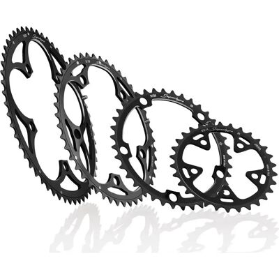 Plateau Miche Supertype 135/42T - Noir - Chainring - Publicité Plateau Miche Supertype 135/42T - Noir - Chainring - Publicité
