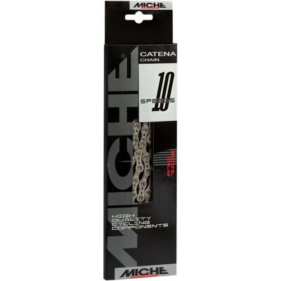 Miche Fiets Ketting 10-speed Lock Zilver 116 Links Miche Fiets Ketting 10-speed Lock Zilver 116 Links