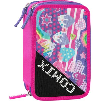 Trousse Comix Harayuku Girl Lumineuse 3-Zip Trousse Comix Harayuku Girl Lumineuse 3-Zip
