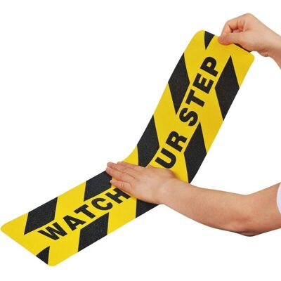 STICKERSLAB - Adesivo antiscivolo - Yellow-Black - Watch Your Step - safety non-slip tape STICKERSLAB - Adesivo antiscivolo - Yellow-Black - Watch Your Step - safety non-slip tape