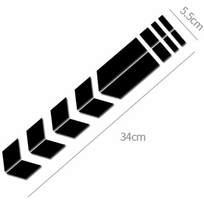 STICKERSLAB - Chevron - Black - Riflettente - Adesivo STICKERSLAB - Chevron - Black - Riflettente - Adesivo