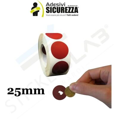 STICKERSLAB - Cerchio Rosso - 100 pezzi - Scratch-off stickers STICKERSLAB - Cerchio Rosso - 100 pezzi - Scratch-off stickers