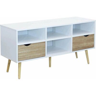 Mobile TV Cosma Brody con 2 cassetti e 4 ripiani - Mobile TV Mobile TV Cosma Brody con 2 cassetti e 4 ripiani - Mobile TV