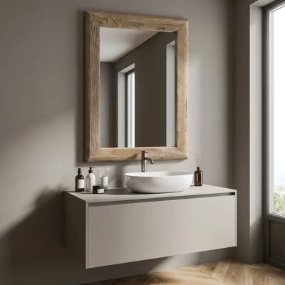 HOMENESS Specchio da parete rettangolare in pino - 50x70 cm HOMENESS Specchio da parete rettangolare in pino - 50x70 cm