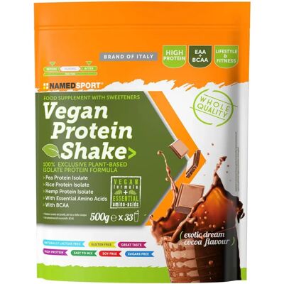 Shake Proteico Vegano Named Sport - Sogno Esotico Cacao - Proteine Vegetali di Alta Qualità Shake Proteico Vegano Named Sport - Sogno Esotico Cacao - Proteine Vegetali di Alta Qualità