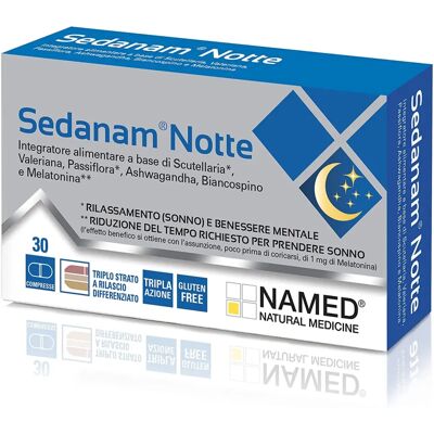 Named Sedanam Notte - Supporto al sonno e relax - 30 Compresse Named Sedanam Notte - Supporto al sonno e relax - 30 Compresse