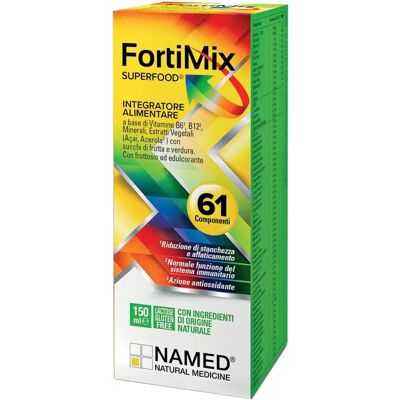 Named Fortimix Superfood - Vitaminas y Extractos de Plantas - 150ml Suplemento Alimenticio Named Fortimix Superfood - Vitaminas y Extractos de Plantas - 150ml Suplemento Alimenticio