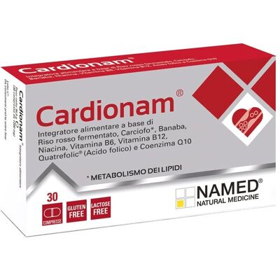 NAMED Srl Cardionam 30CPR - Integratore Colesterolo - 30 Compresse NAMED Srl Cardionam 30CPR - Integratore Colesterolo - 30 Compresse