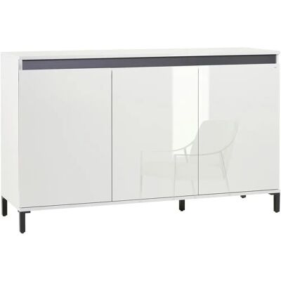 Xora - Široká komoda - Weiß - Hochglanz - Dresser Xora - Široká komoda - Weiß - Hochglanz - Dresser