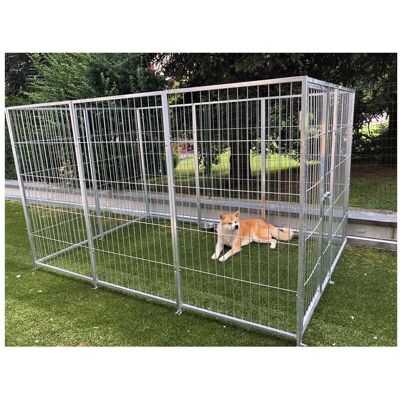 OGOMONDO - Box esterno zincato 300x200x180 - 180 cm - Recinzione cani OGOMONDO - Box esterno zincato 300x200x180 - 180 cm - Recinzione cani