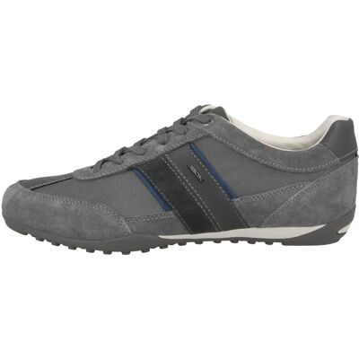 Geox U WELLS C Mørkegrå ruskind sneakers - Sko Geox U WELLS C Mørkegrå ruskind sneakers - Sko