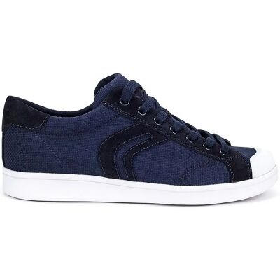 Geox Warrens Blauwe Synthetische Heren Trainers - Trainers Geox Warrens Blauwe Synthetische Heren Trainers - Trainers