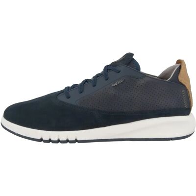 Geox Donkerblauwe Ademende Sneakers - Sneakers Geox Donkerblauwe Ademende Sneakers - Sneakers