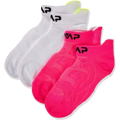 Chaussettes CMP Ultralight Fuchsia Fluo-Blanc - Chaussettes - Publicité Chaussettes CMP Ultralight Fuchsia Fluo-Blanc - Chaussettes - Publicité