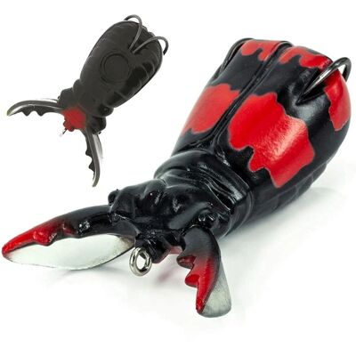 Molix Supernato Beetle Floating Soft Lure - Top Water Fishing Bait Molix Supernato Beetle Floating Soft Lure - Top Water Fishing Bait