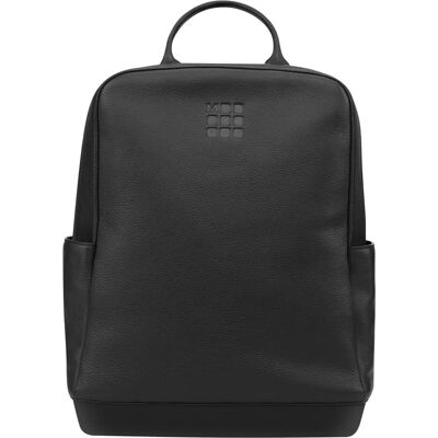 Moleskine Schwarzer Leder Rucksack - 42cm - 7,21L - Casual Produkt Moleskine Schwarzer Leder Rucksack - 42cm - 7,21L - Casual Produkt