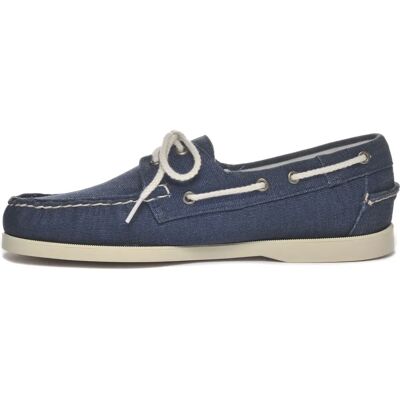 Sebago Portland Washed Canvas Docksides Moccasin - Men’s Nautical Shoes Sebago Portland Washed Canvas Docksides Moccasin - Men’s Nautical Shoes