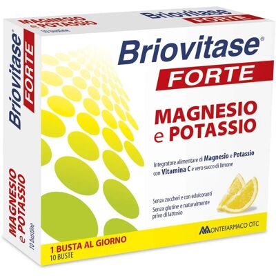 Montefarmaco OTC Briovitase Forte Integratore di Magnesio e Potassio - 10 Bustine Montefarmaco OTC Briovitase Forte Integratore di Magnesio e Potassio - 10 Bustine