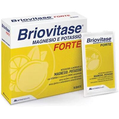 Montefarmaco OTC Briovitase Forte - Magnesio, Potassio, Vitamina C - 20 Bustine Montefarmaco OTC Briovitase Forte - Magnesio, Potassio, Vitamina C - 20 Bustine
