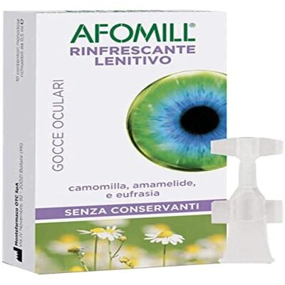 Montefarmaco OTC Spa Afomill Collirio - Lenitivo, Rinfrescante, 10x0,5ml Montefarmaco OTC Spa Afomill Collirio - Lenitivo, Rinfrescante, 10x0,5ml