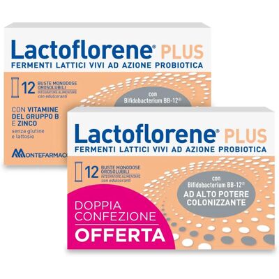 MONTEFARMACO OTC SPA Lactoflorene Plus - 12 Bustine Integratore Probiotico MONTEFARMACO OTC SPA Lactoflorene Plus - 12 Bustine Integratore Probiotico