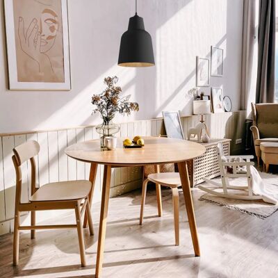 Lampada a sospensione Lumicom - Metallo Nero/Oro - E27 - Max 42W - 16cm Lampada a sospensione Lumicom - Metallo Nero/Oro - E27 - Max 42W - 16cm