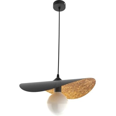 Lumicom Piuma Pendelleuchte - Modern, Schwarz/Gold, 40cm Lumicom Piuma Pendelleuchte - Modern, Schwarz/Gold, 40cm
