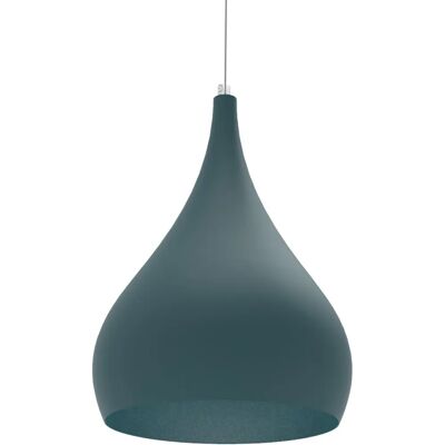 Lampada Sospensione Lumicom Calice - Metallo Blu 20cm Lampada Sospensione Lumicom Calice - Metallo Blu 20cm