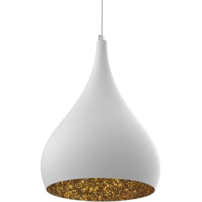 Lumicom Calice Pendelleuchte - 20cm, Max 42W, Gold/Weiß Lumicom Calice Pendelleuchte - 20cm, Max 42W, Gold/Weiß