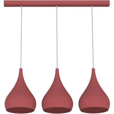 Lampada a Sospensione Lumicom Calice - Metallo, Rosso, 20cm, 3x E27 Lampada a Sospensione Lumicom Calice - Metallo, Rosso, 20cm, 3x E27
