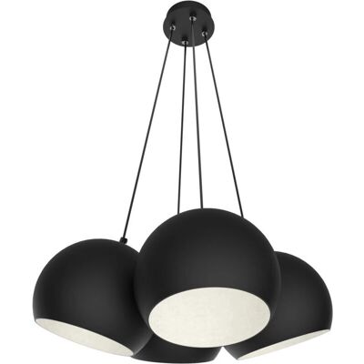 Lámpara colgante Lumicom Joe - 4x E27, 42W, Metal, Negro/Blanco Lámpara colgante Lumicom Joe - 4x E27, 42W, Metal, Negro/Blanco