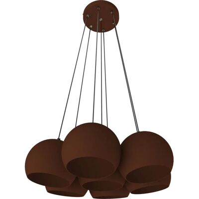 Lámpara colgante Lumicom Joe - Metal, Corten, 25cm - Iluminación interior Lámpara colgante Lumicom Joe - Metal, Corten, 25cm - Iluminación interior