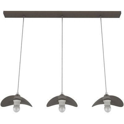 Lámpara colgante Lumicom Piuma - Moderna, Negra, 3 Bombillas Lámpara colgante Lumicom Piuma - Moderna, Negra, 3 Bombillas