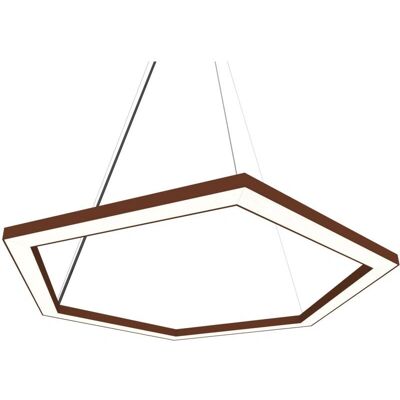 Lumicom Esagono Lámpara de Suspensión - 60cm - 34W - Corten Lumicom Esagono Lámpara de Suspensión - 60cm - 34W - Corten