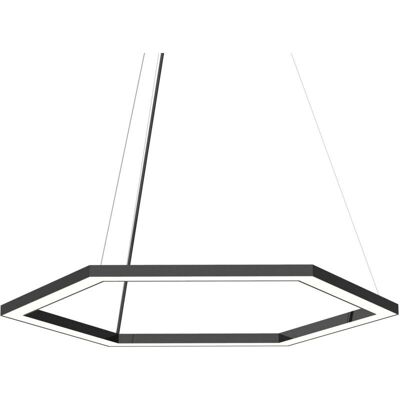 Lampada Sospesa Lumicom Esagono - 60cm Nero Lampada Sospesa Lumicom Esagono - 60cm Nero