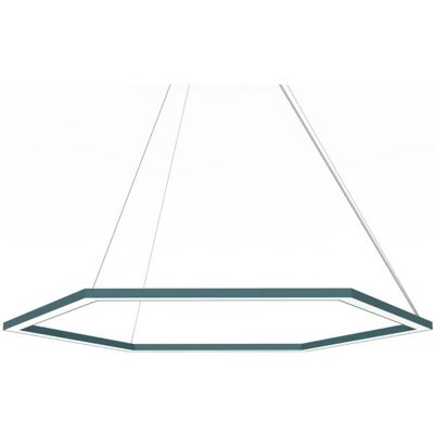 Lumicom Esagono Lámpara Colgante - 90cm Azul Lumicom Esagono Lámpara Colgante - 90cm Azul