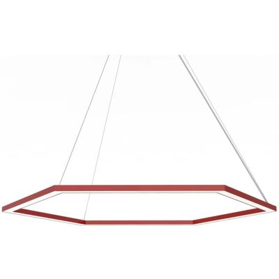 Lumicom Esagono Lámpara de Techo - 52W 4000K Rojo Lumicom Esagono Lámpara de Techo - 52W 4000K Rojo
