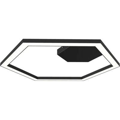 Lumicom Esagono 1x Lámpara de Techo - 60cm Metal Negro Lumicom Esagono 1x Lámpara de Techo - 60cm Metal Negro