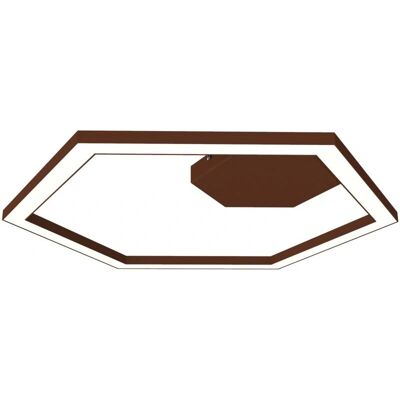Lumicom Lámpara de Techo Esagono - 60cm, Metal, Corten Lumicom Lámpara de Techo Esagono - 60cm, Metal, Corten