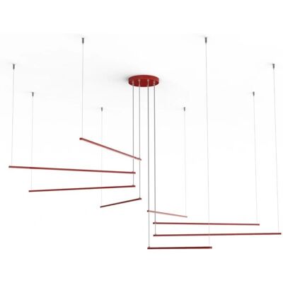 Lámpara Colgante Radius Lumicom - 136W LED, 3000K, Metal, Gris Lámpara Colgante Radius Lumicom - 136W LED, 3000K, Metal, Gris